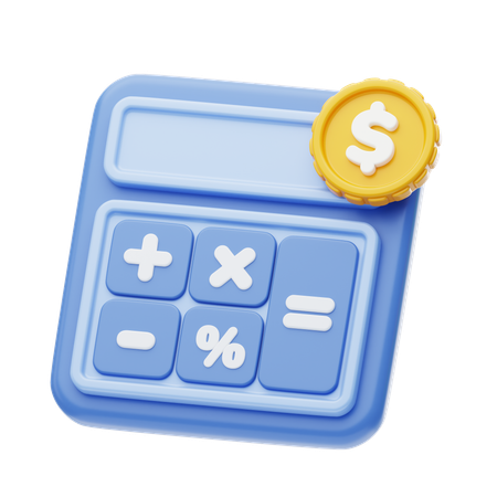 Calculo financiero  3D Icon