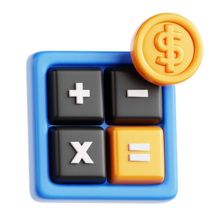 Calculo financiero  3D Icon