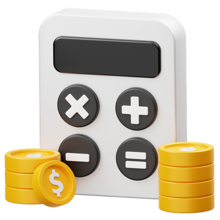 Calculo financiero  3D Icon