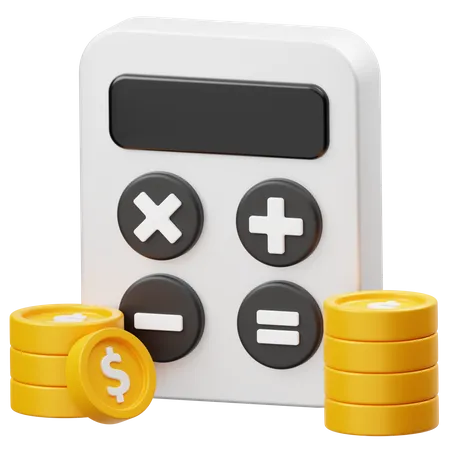 Calculo financiero  3D Icon