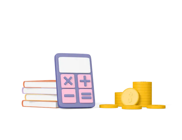 Calculo financiero  3D Icon