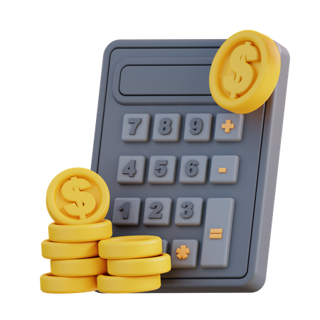 Calculo financiero  3D Icon