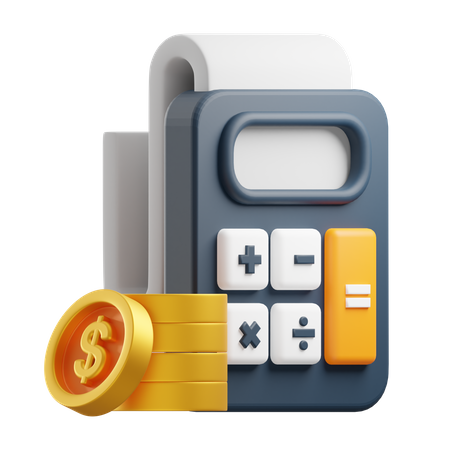 Calculo financiero  3D Icon