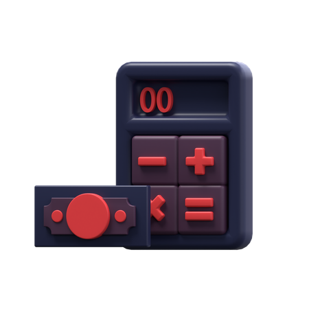 Calculo financiero  3D Icon