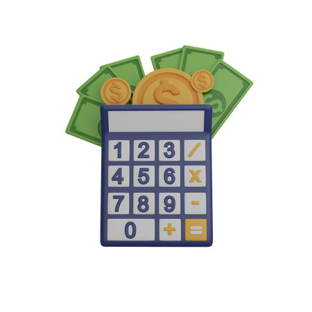 Calculo financiero  3D Icon