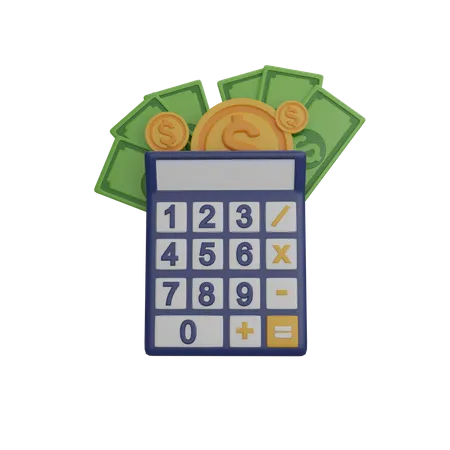 Calculo financiero  3D Icon