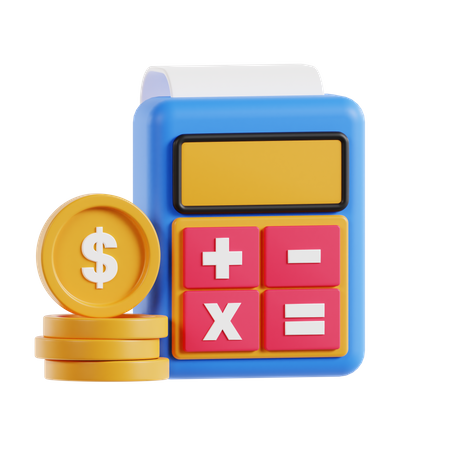 Calculo financiero  3D Icon