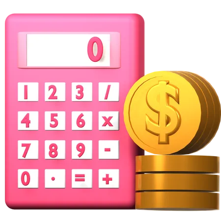 Calculo financiero  3D Icon