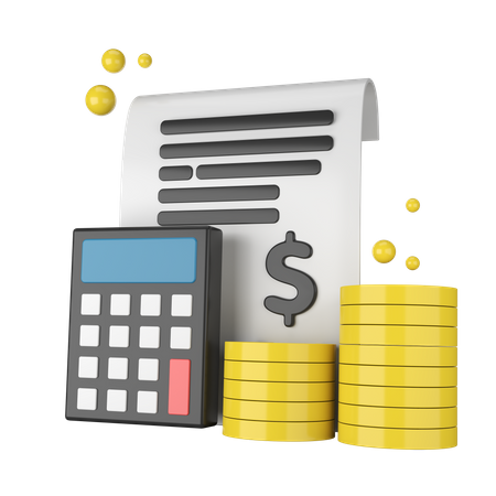 Calculo financiero  3D Icon