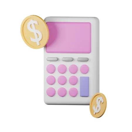 Calculo financiero  3D Icon