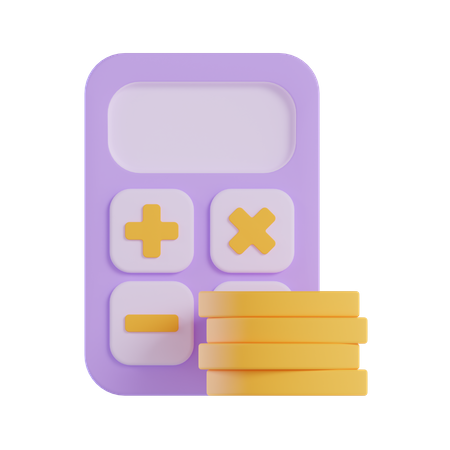 Calculo financiero  3D Icon