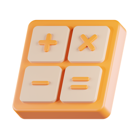 Cálculo matemático  3D Icon