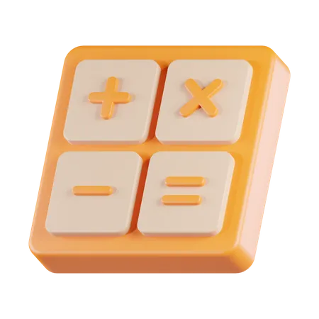 Cálculo matemático  3D Icon