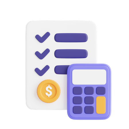 Calculo del presupuesto  3D Icon