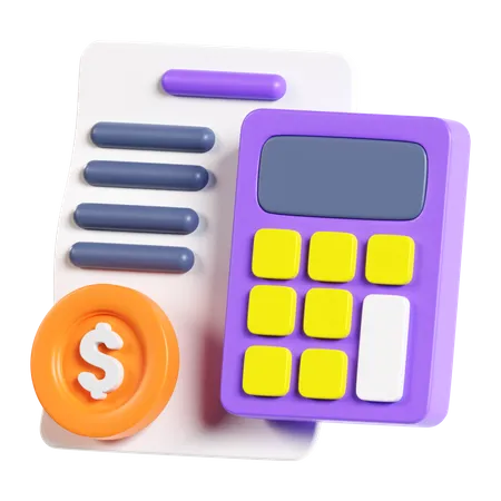 Calculo del presupuesto  3D Icon