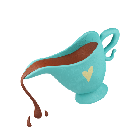 Calda de chocolate  3D Icon