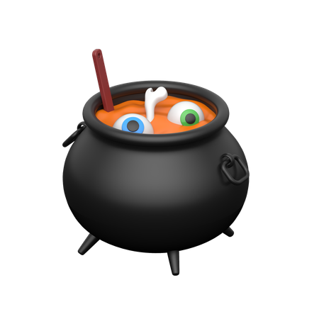 Caldero de brujas  3D Icon