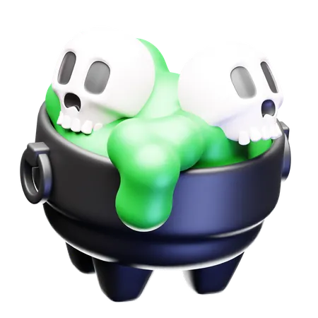 Caldero de halloween  3D Icon