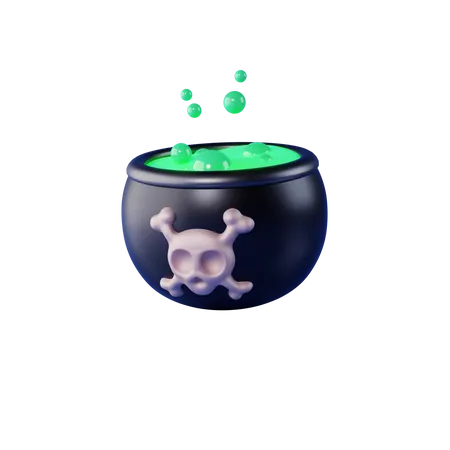 Olla de caldero  3D Icon