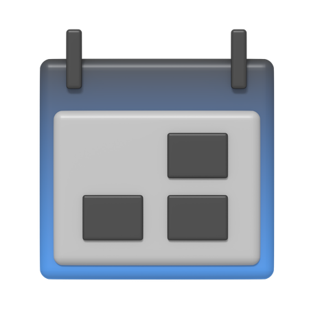 カレンダー  3D Icon