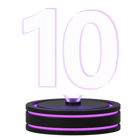 Calendar 10  3D Icon