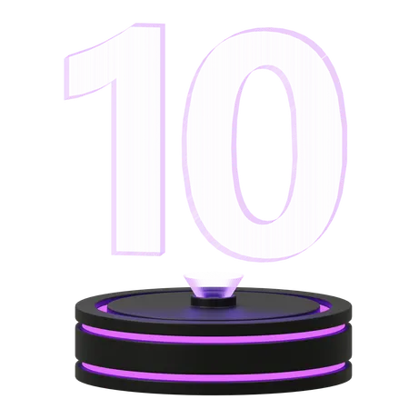 Calendar 10  3D Icon