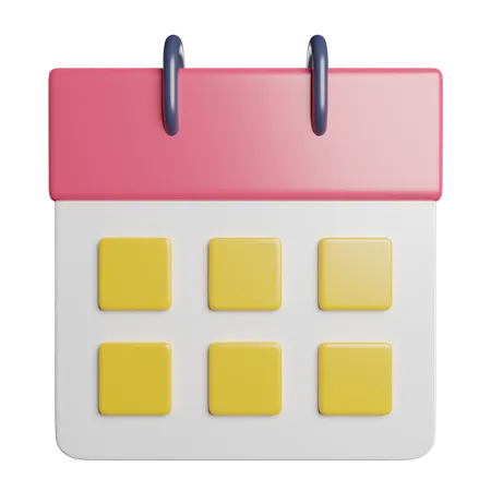 Calendar Date Schedule 3D Icon