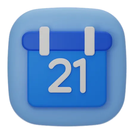 Calendar 3 D User Interface 3D Icon