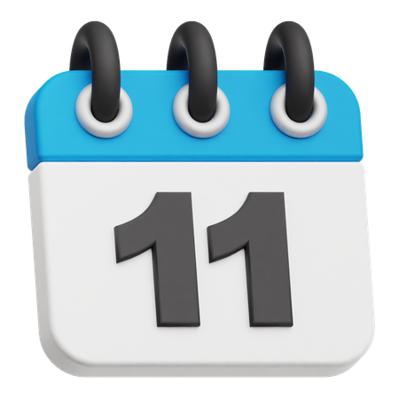 Calendar 11  3D Icon