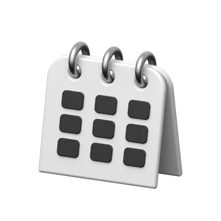 Calendar 3 D Icon Featuring Date And Month Grids Symbolizing Organization Scheduling And Time Management In Both Personal And Professional Life 3D Icon