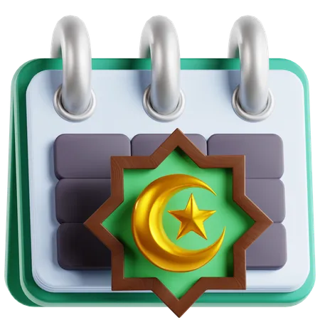 Ramadhan Calendar 3 D Icon 3D Icon