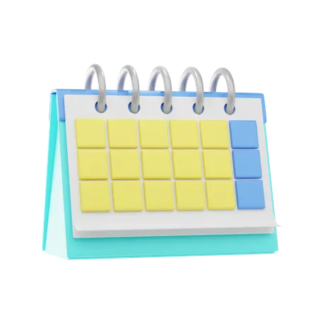 Calendar 3 D Icon And Illustration 3D Icon