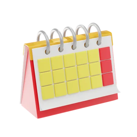 Calendar 3 D Icon And Illustration 3D Icon