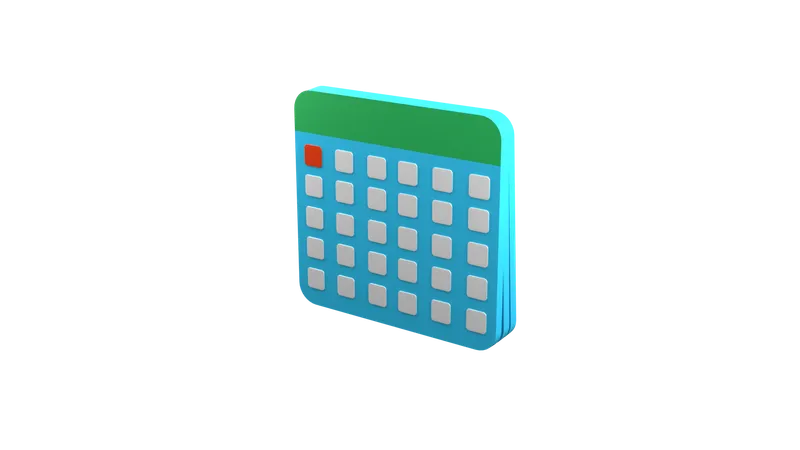 달력  3D Icon