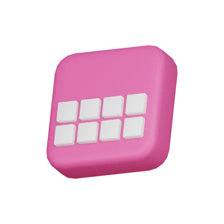 달력  3D Icon