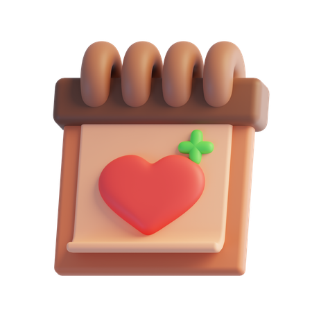 カレンダー  3D Icon