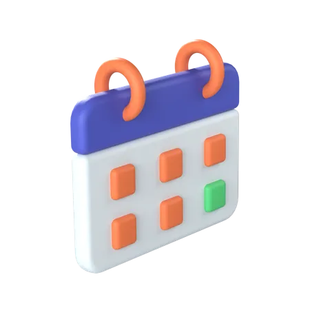 달력  3D Icon