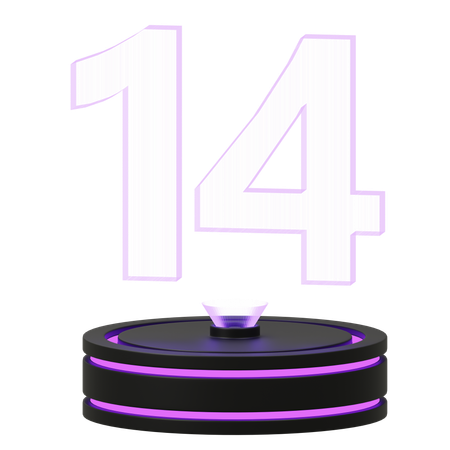 Calendar 14  3D Icon