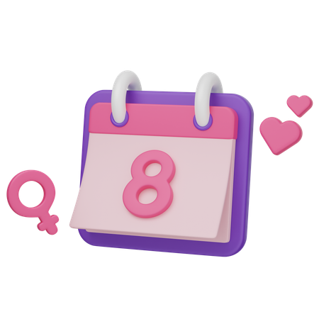 女性の日  3D Icon