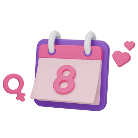 女性の日  3D Icon