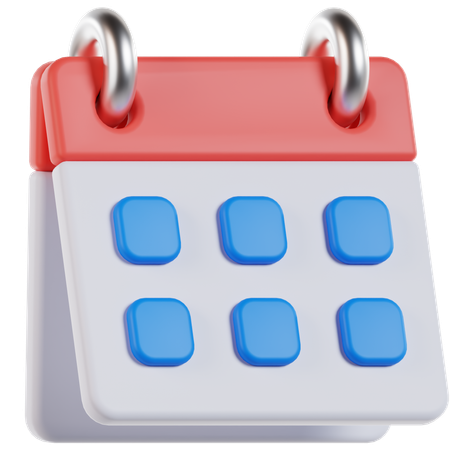 カレンダー  3D Icon