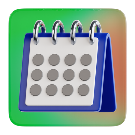 カレンダー  3D Icon