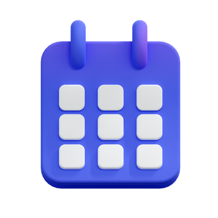 カレンダー  3D Icon