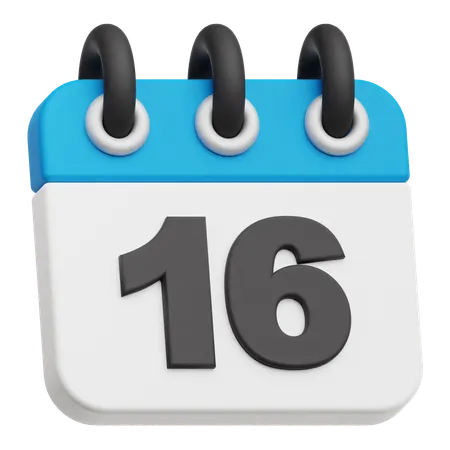 Calendar 16  3D Icon