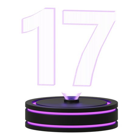 Calendar 17  3D Icon