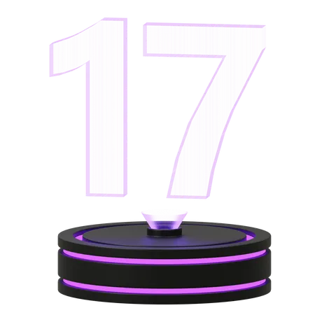 Calendar 17  3D Icon