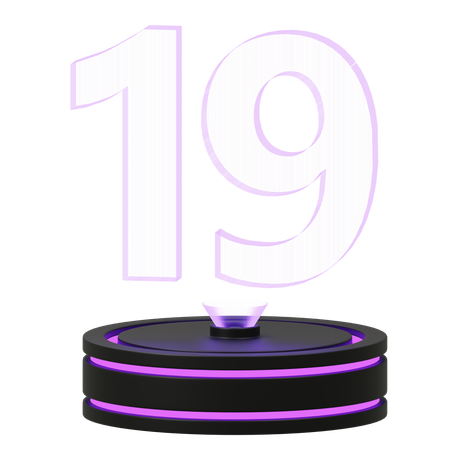 Calendar 19  3D Icon