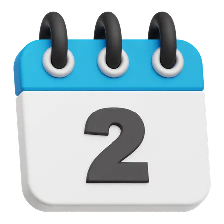 Calendar 2 3D Icon