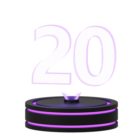 Calendar 20  3D Icon