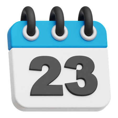 Calendar 23  3D Icon